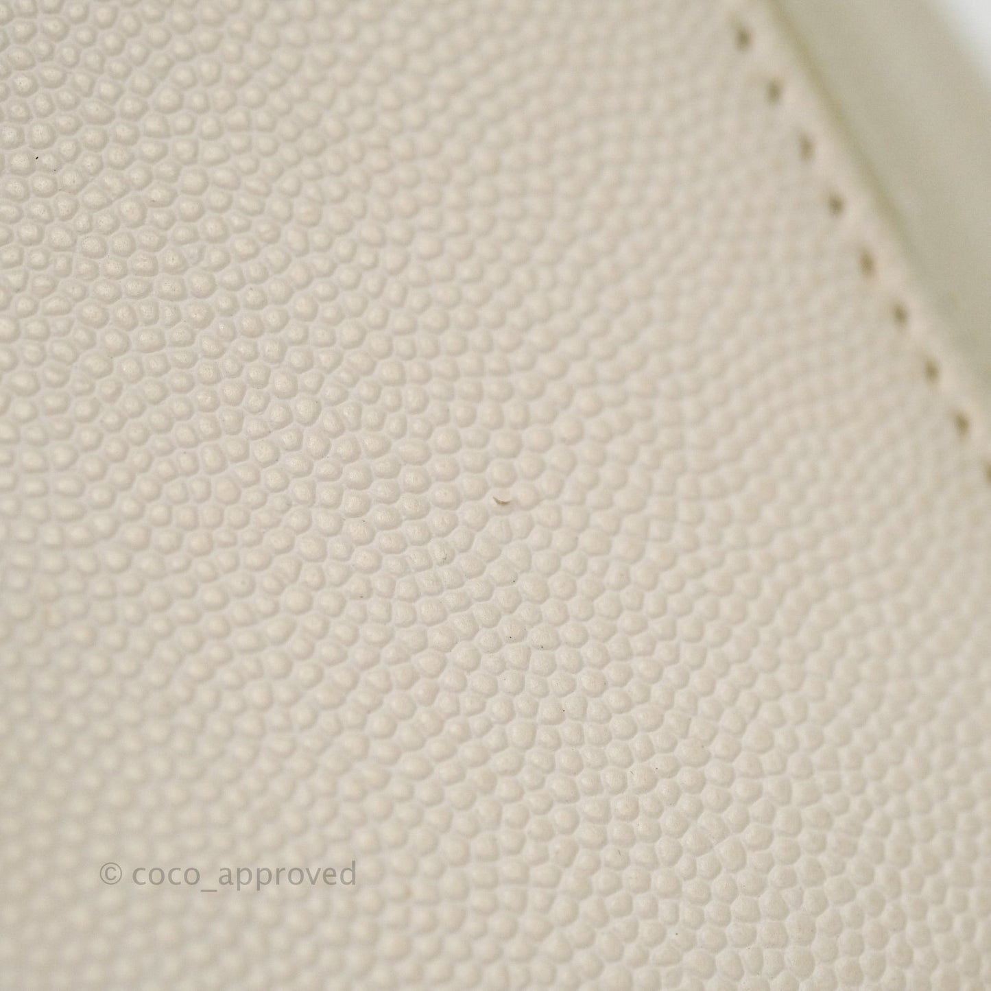 Chanel Quilted Small Business Affinity Flap Ivory Caviar Light Gold Hardware
