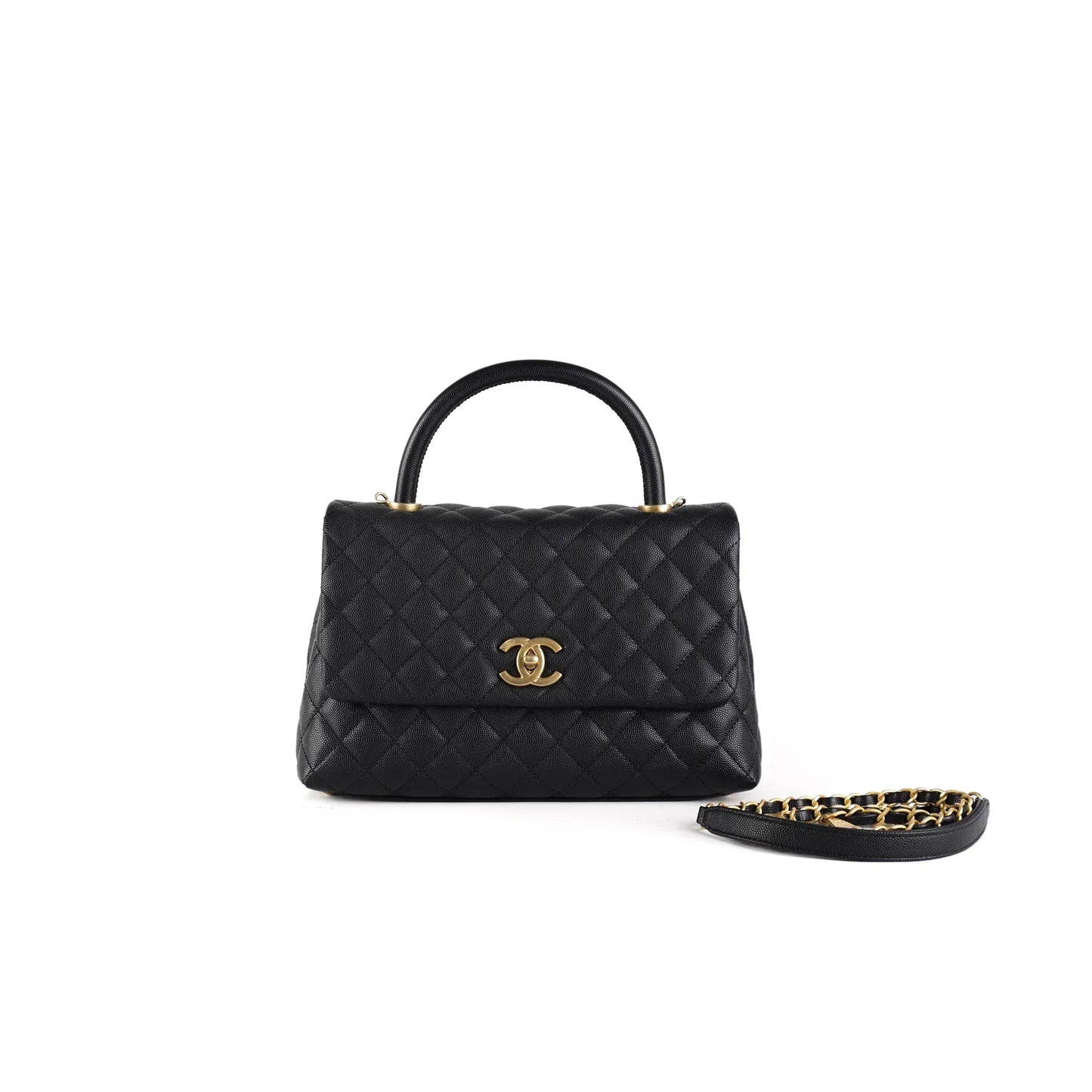 Luxury Chanel COCO HANDLE MEDIUM BLACK