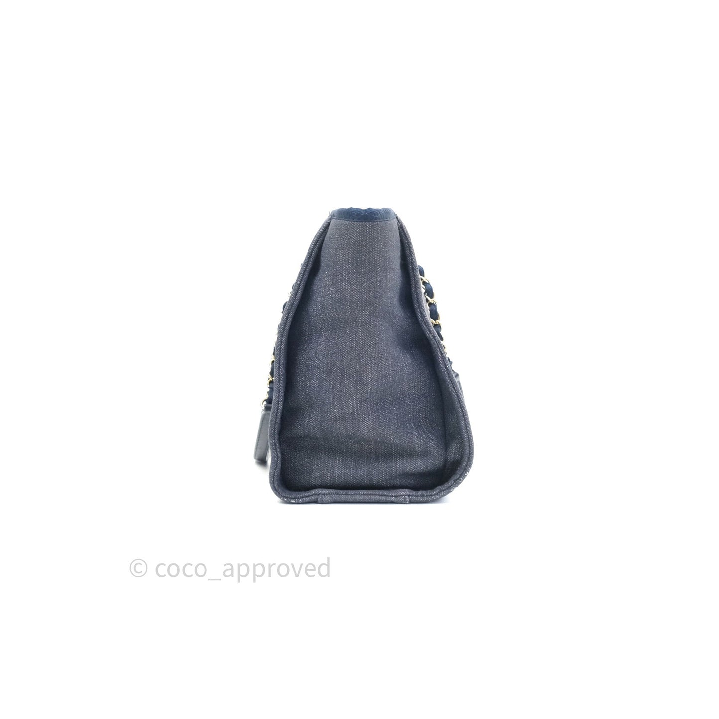Chanel Denim Deauville Medium Tote Blue