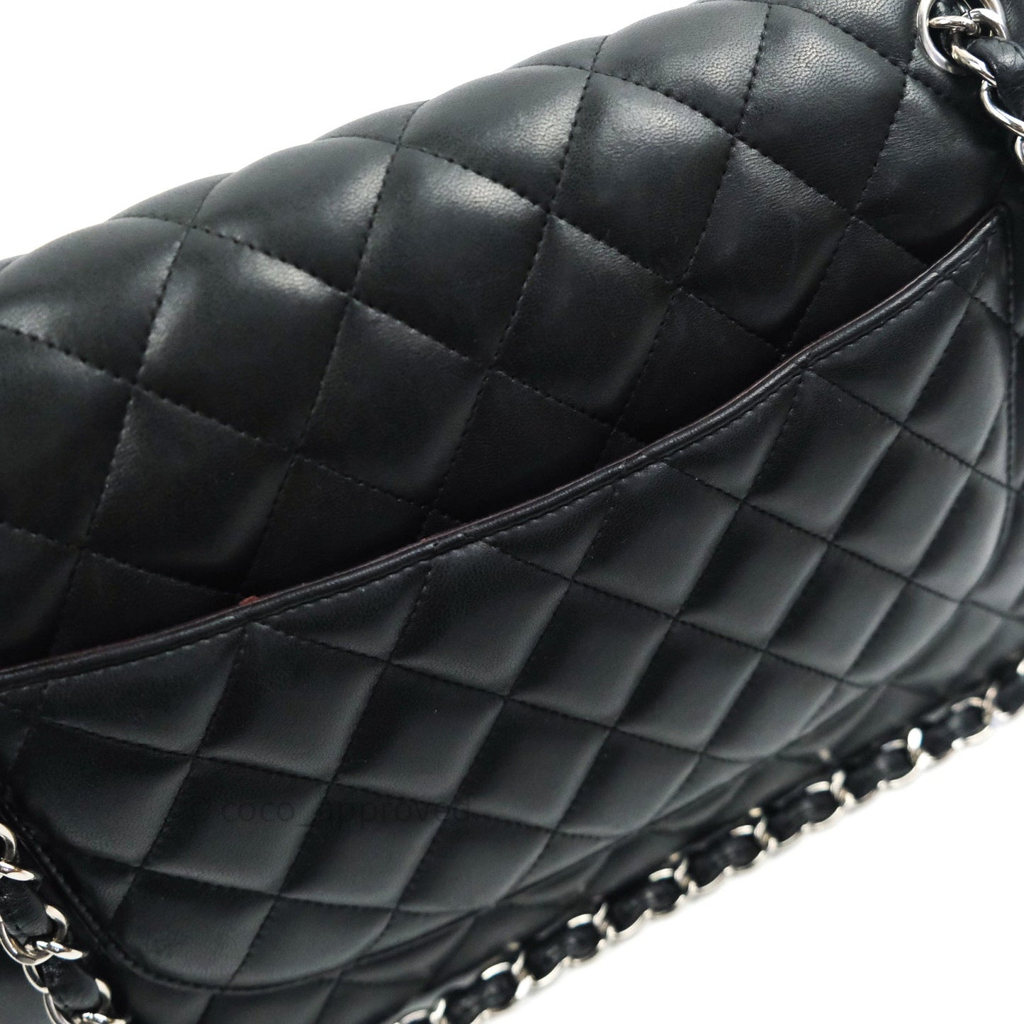 Chanel Jumbo Double Flap Black Lambskin Silver Hardware⁣⁣