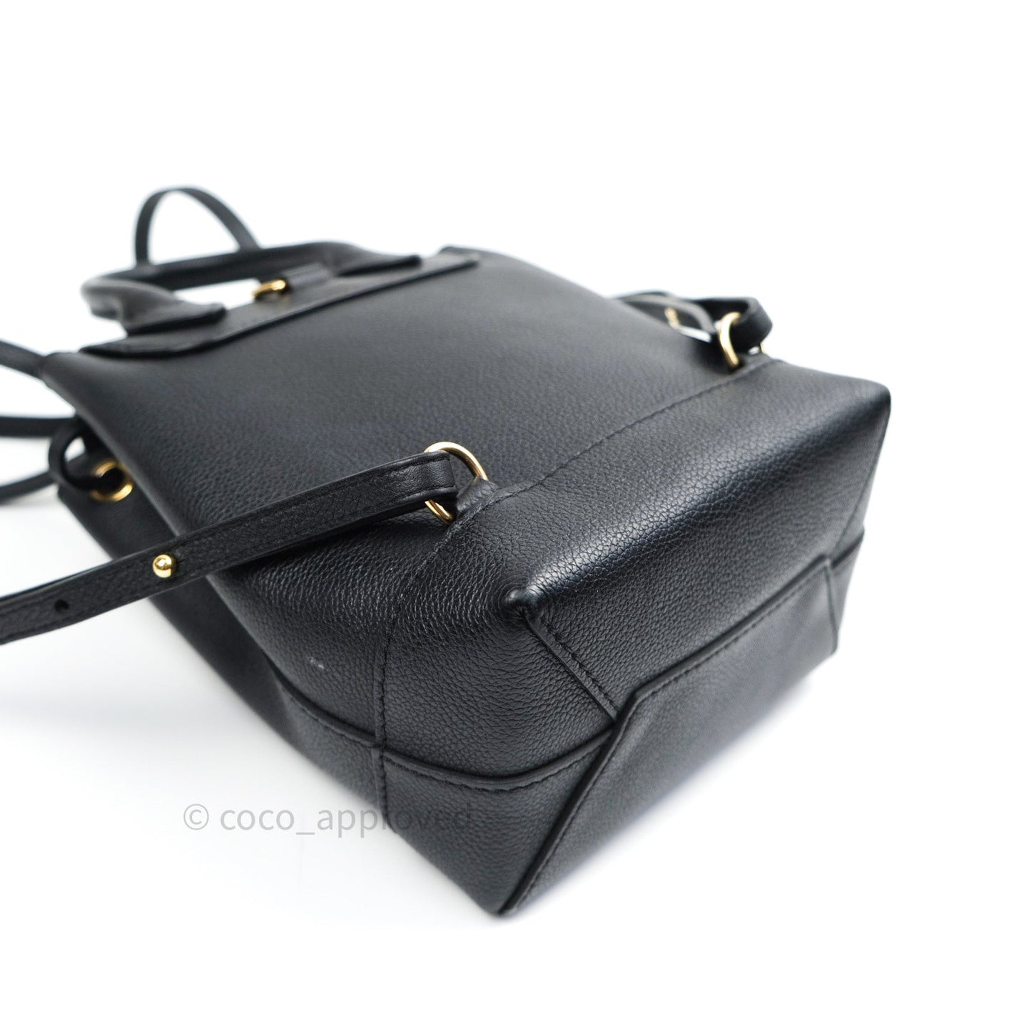 Louis Vuitton Lockme Mini Backpack Black Gold Hardware