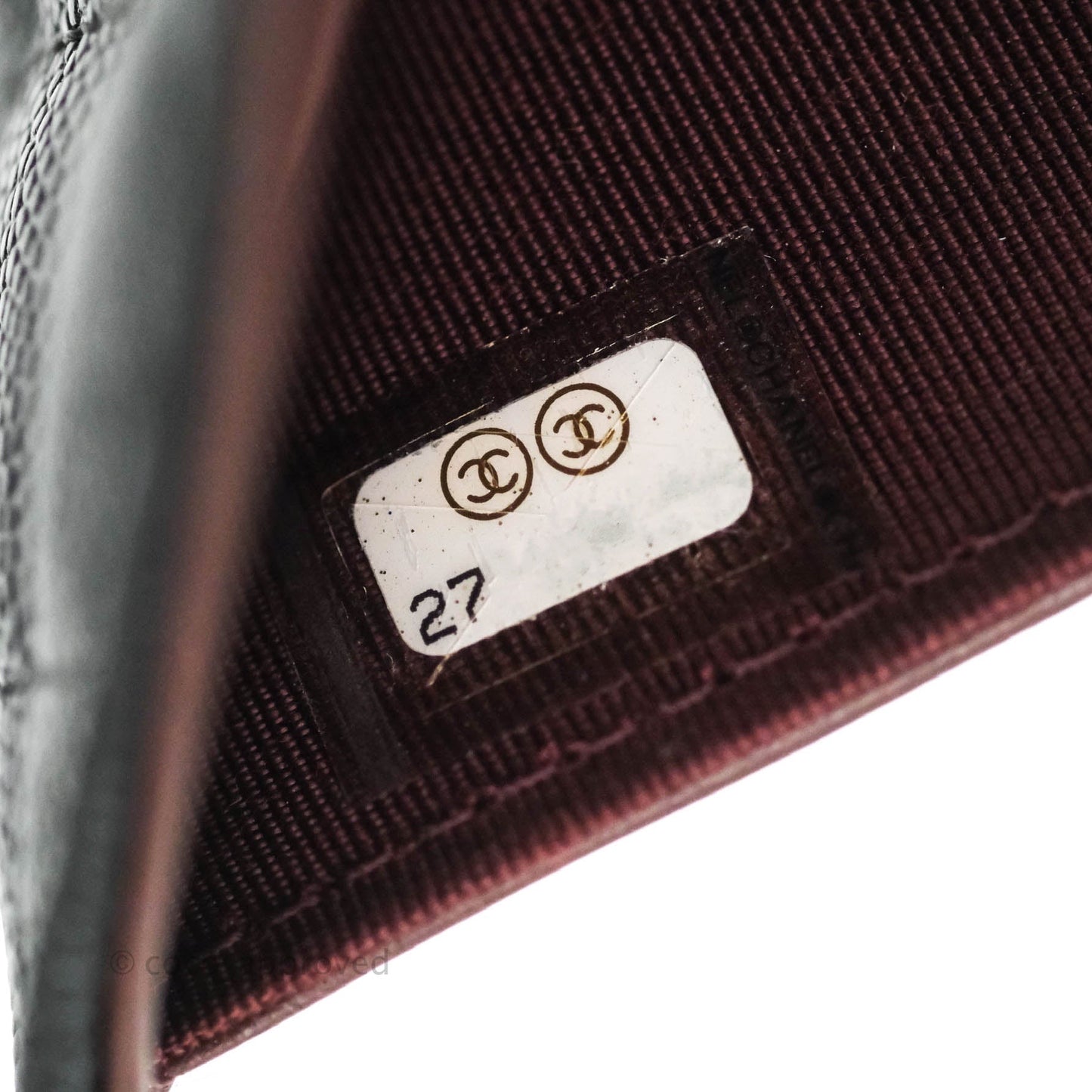 Chanel Classic Flap Small Wallet Black Caviar Gold Hardware⁣
