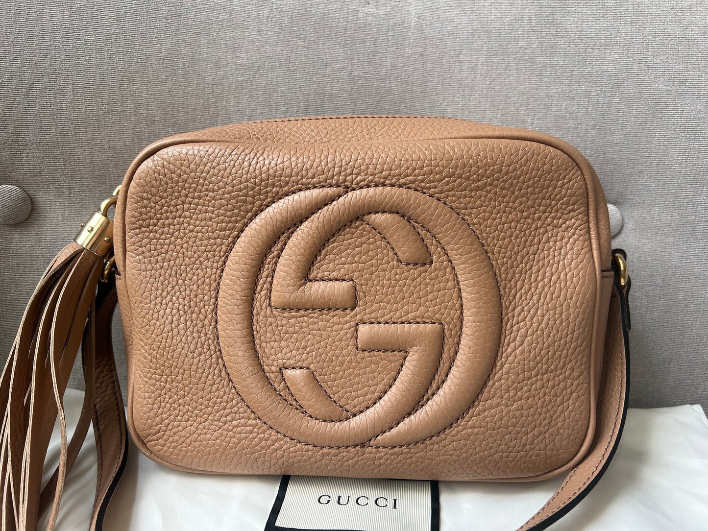 Luxury Gucci Rose Beige Soho Disco