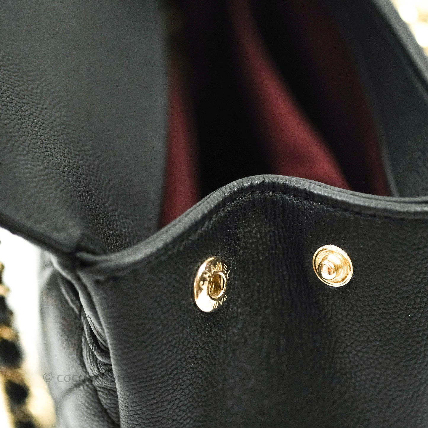 Chanel Quilted Medium Business Affinity Flap Black Caviar Light Gold Hardware