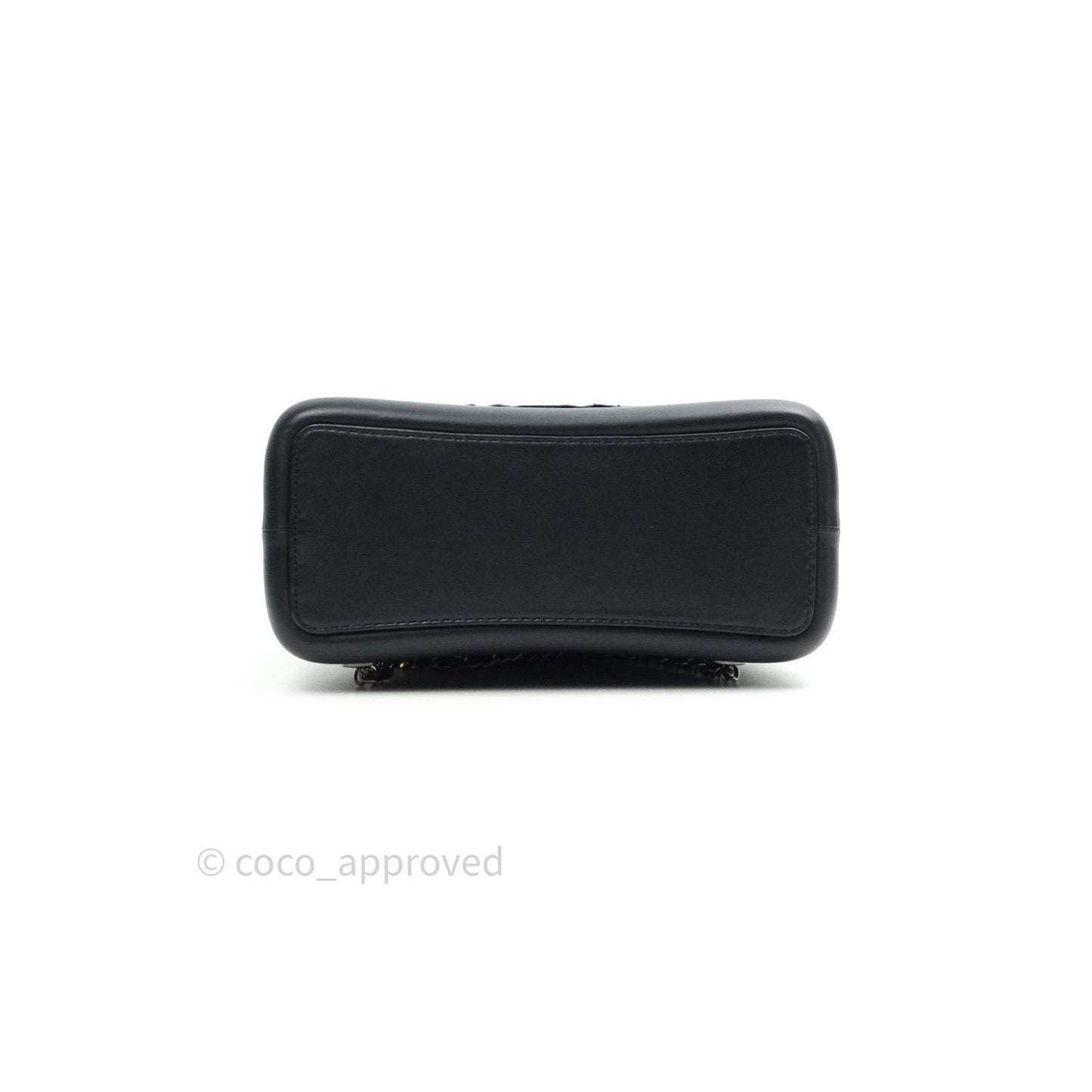 Chanel Gabrielle Backpack Black Python Small Black Mixed Hardware