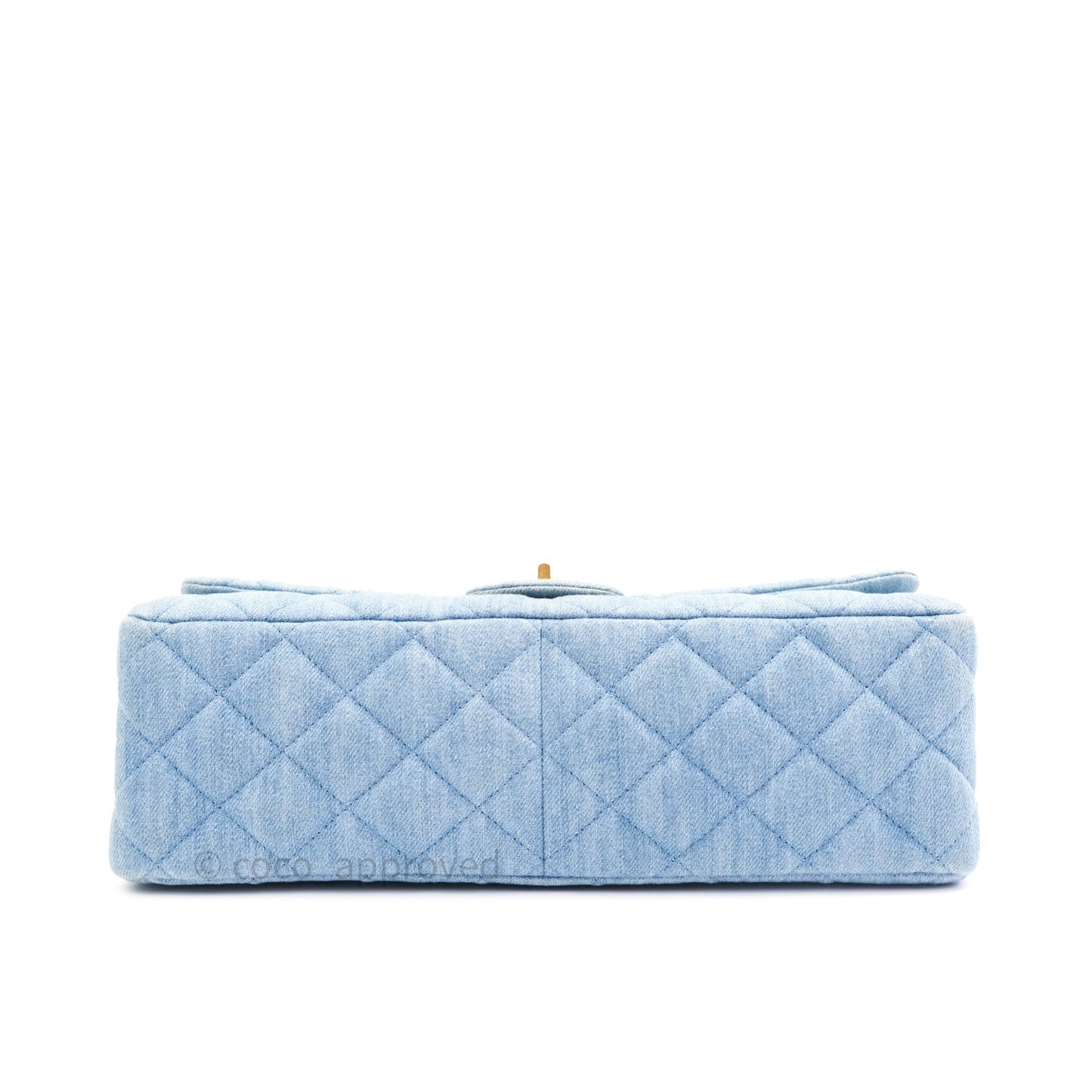 Chanel Reissue Quilted Denim Blue Gold Hardware 226