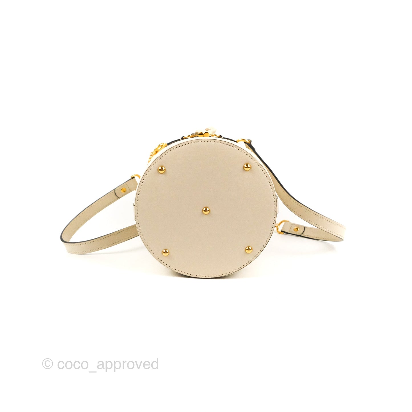 Gucci Horsebit 1955 Small Bucket Bag Cream