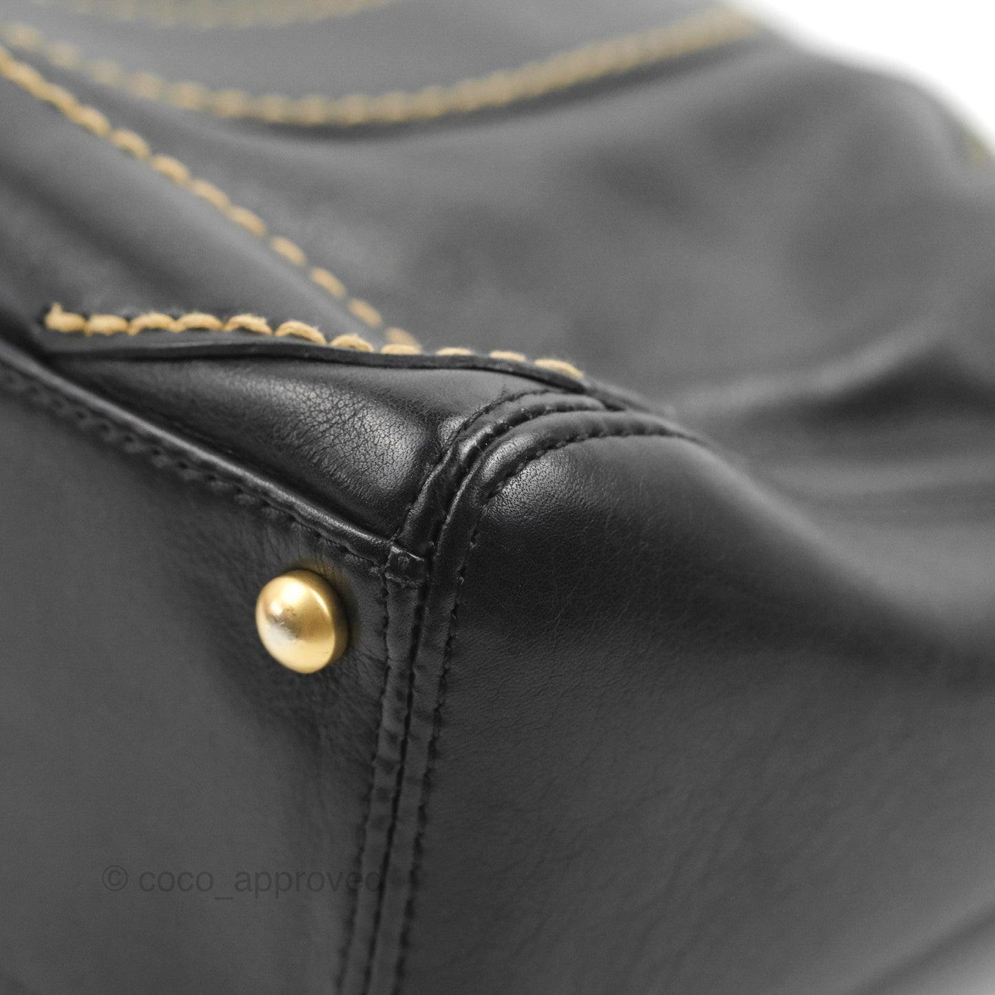 Chanel Vintage CC Shoulder Bag Black Calfskin