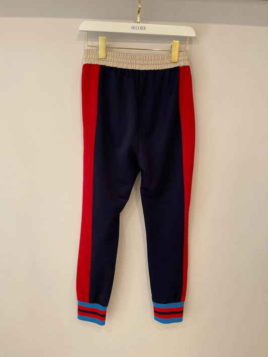 Luxury Gucci Navy Guccify Yourself Track Pants Size XS (UK 6)