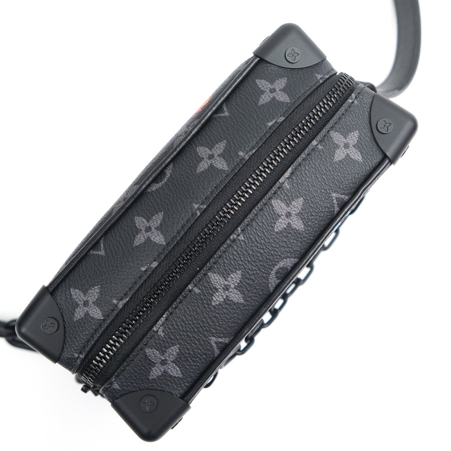 Lous Vuitton Monogram Flower Print Mini Soft Trunk Eclipse