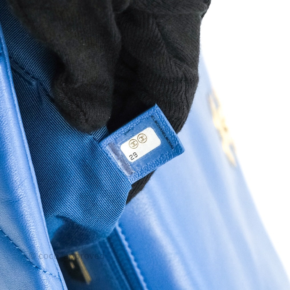 Chanel 19 Small Blue Mixed Hardware
