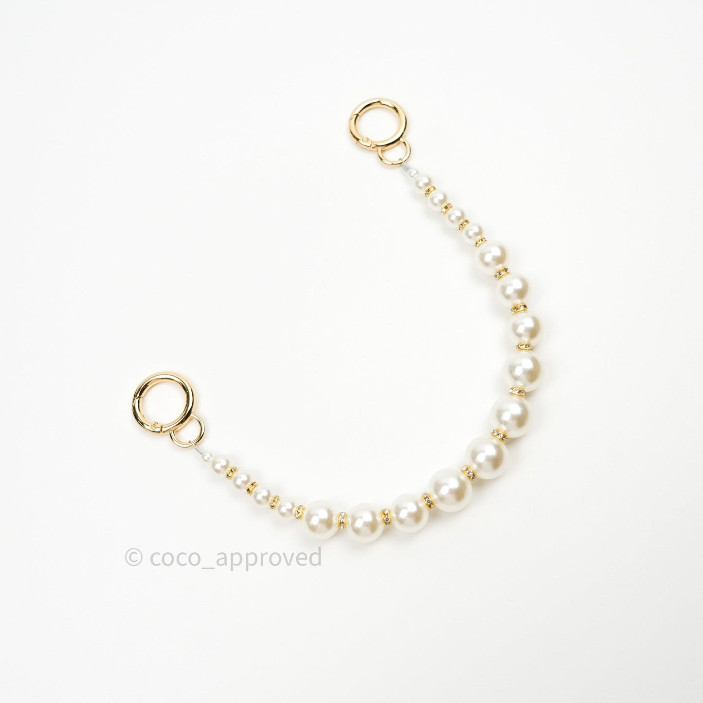 Pearl Chain with Rhinestones