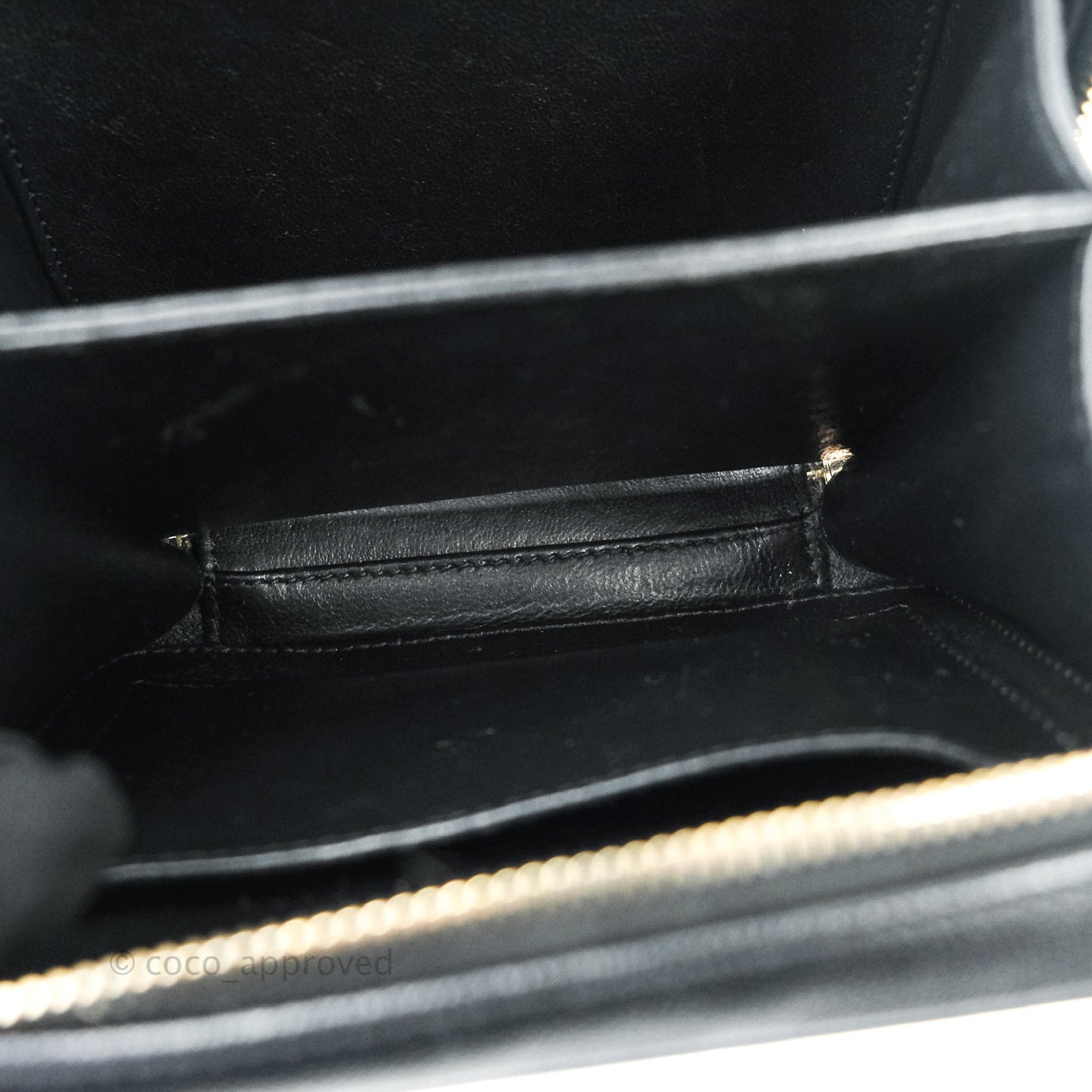 Chanel Quilted Small CC Filigree Vanity Case Black Caviar