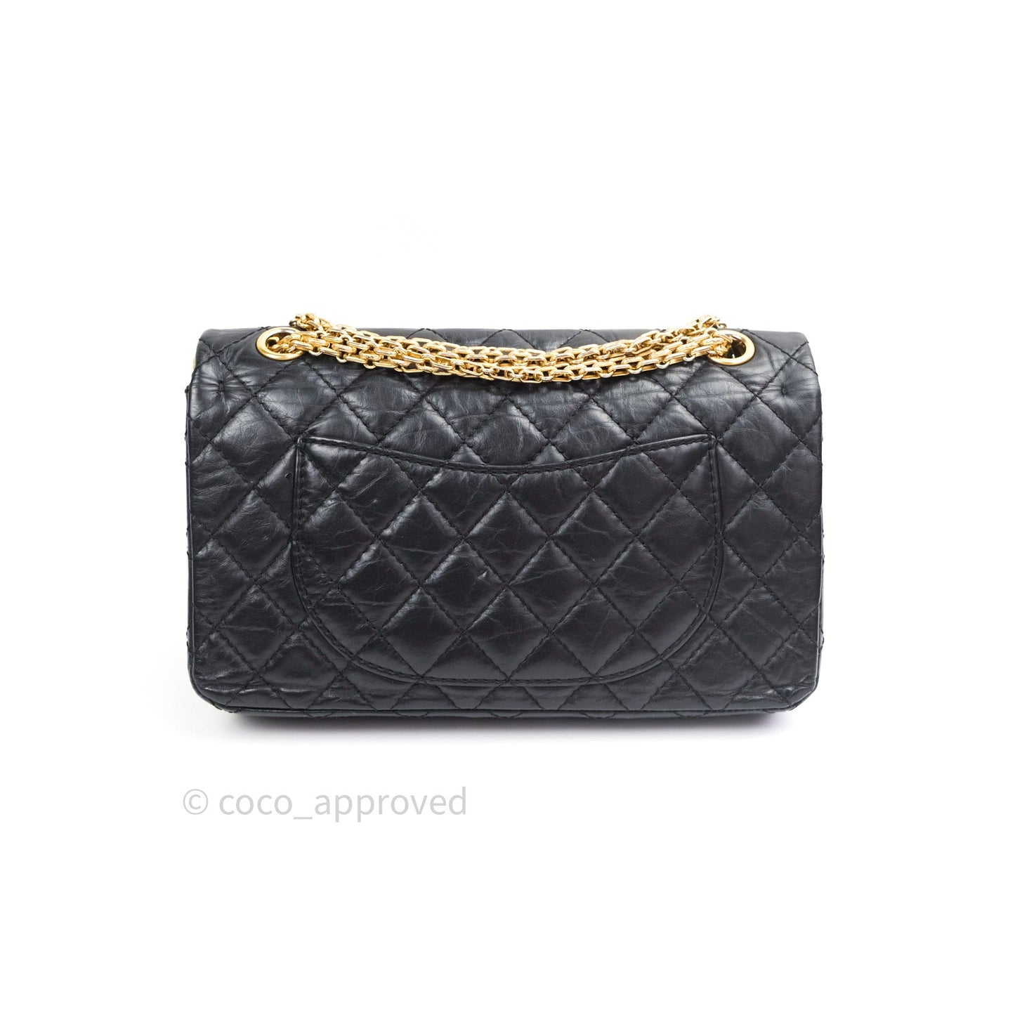 Chanel 2.55 Reissue Aged Calfskin Lucky Charms 225 Flap Black