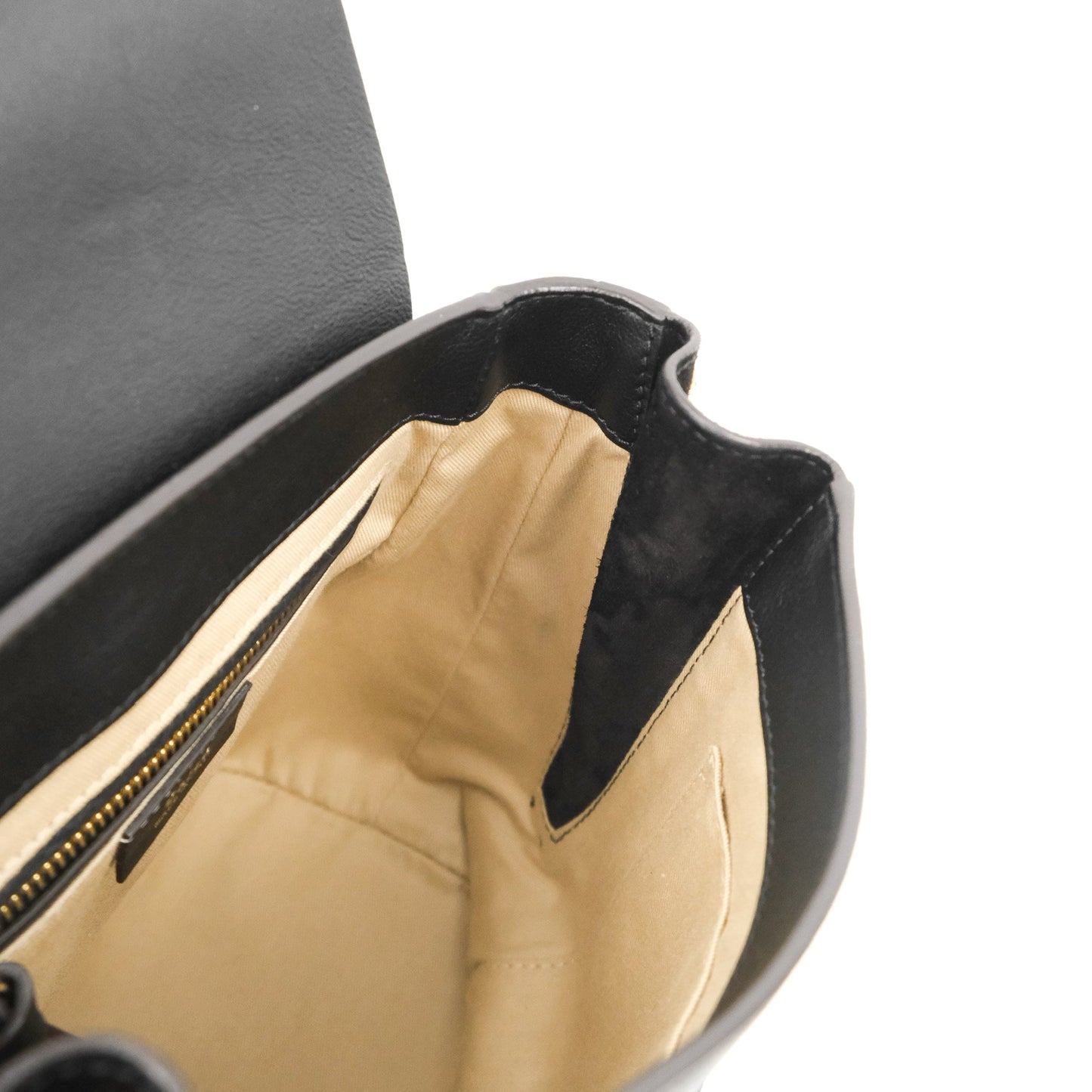 Chloe Small Faye Backpack Suede Calfskin Black Gold Hardware