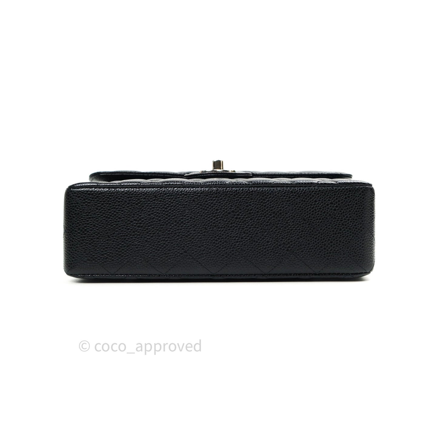 Chanel Classic Small S/M Flap Black Caviar Silver Hardware