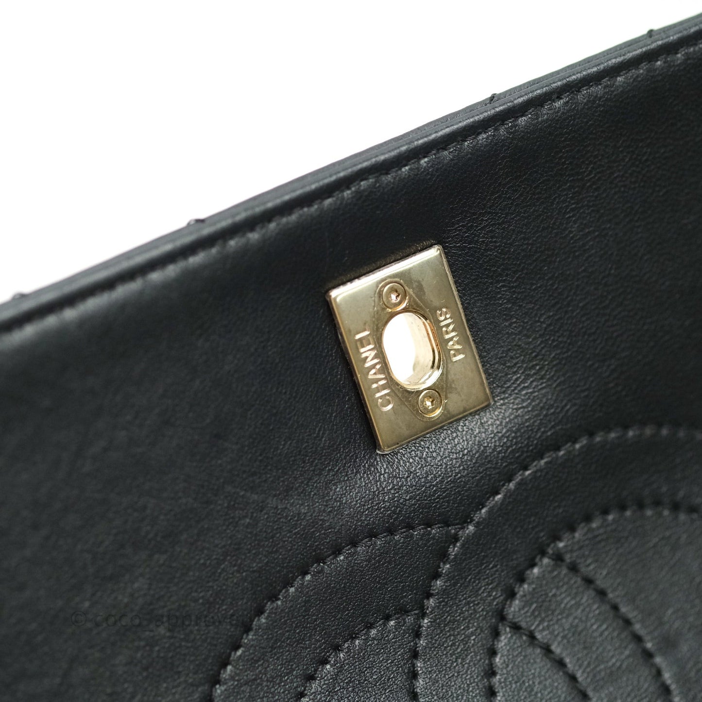 Chanel Trendy CC Chevron Small Black Lambskin Gold Hardware