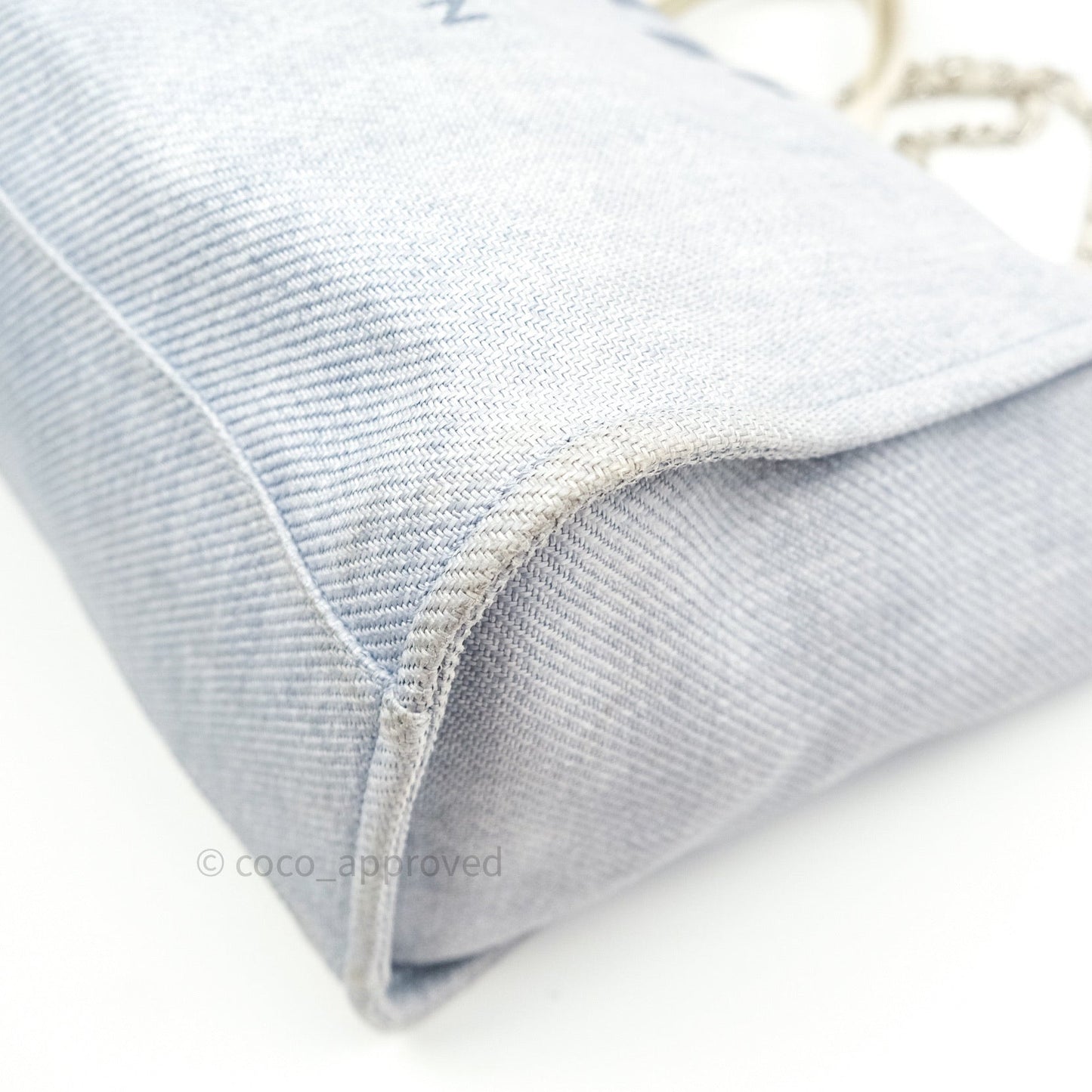 Chanel Canvas Extra Large Deauville Tote Light Grey