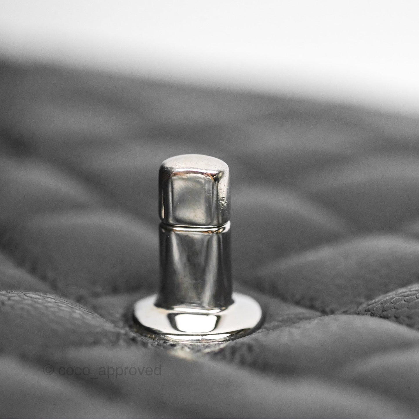 Chanel Small Classic Flap Quilted Black Caviar Silver Hardware