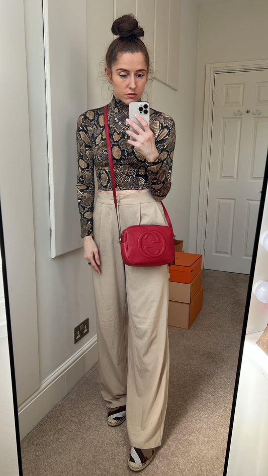 Luxury Gucci Red Soho Disco ( 1050)