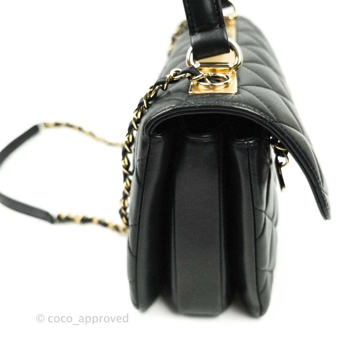 Chanel Trendy CC Small Black Lambskin Gold Hardware
