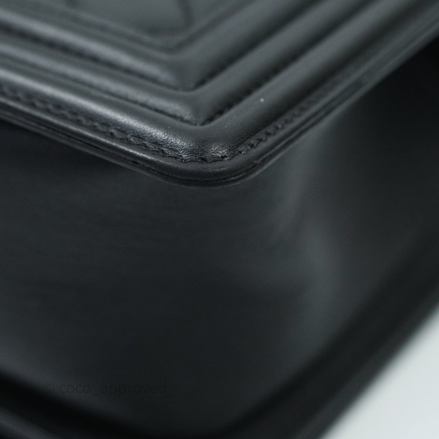 Chanel Quilted Medium Calfskin Boy Flap Ruthenium Hardware