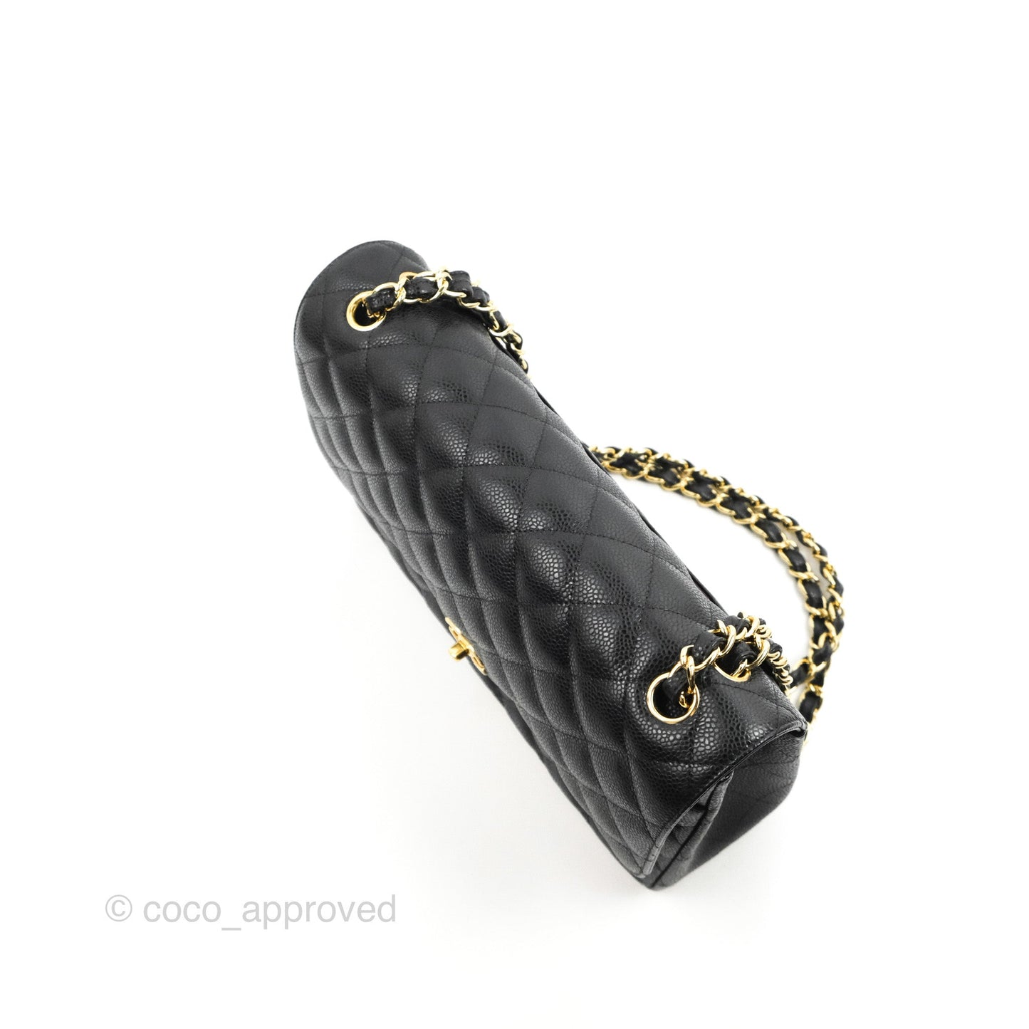 Chanel Jumbo Double Flap Black Caviar Gold Hardware⁣⁣