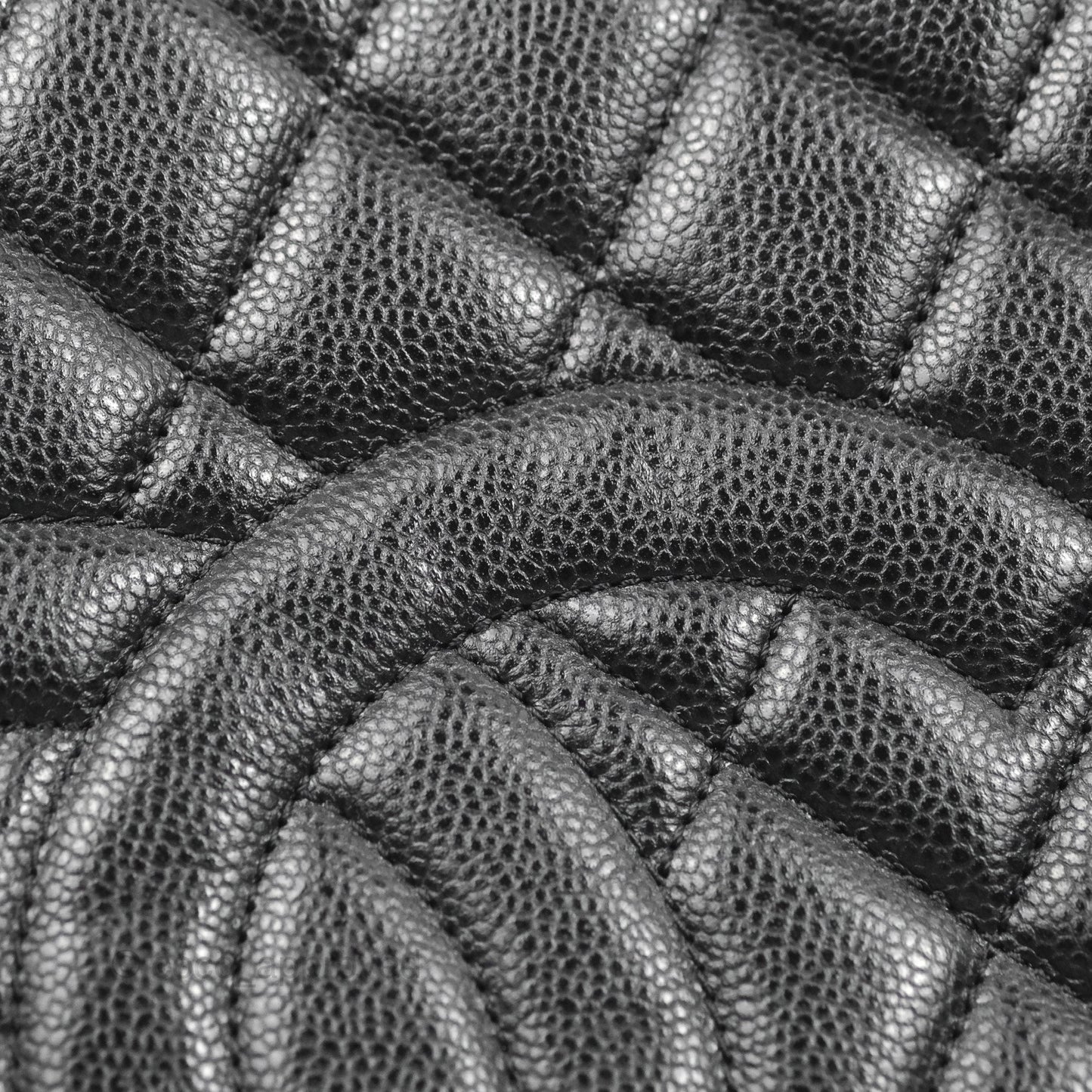 Chanel XL Shopping Tote Black Caviar Silver Hardware