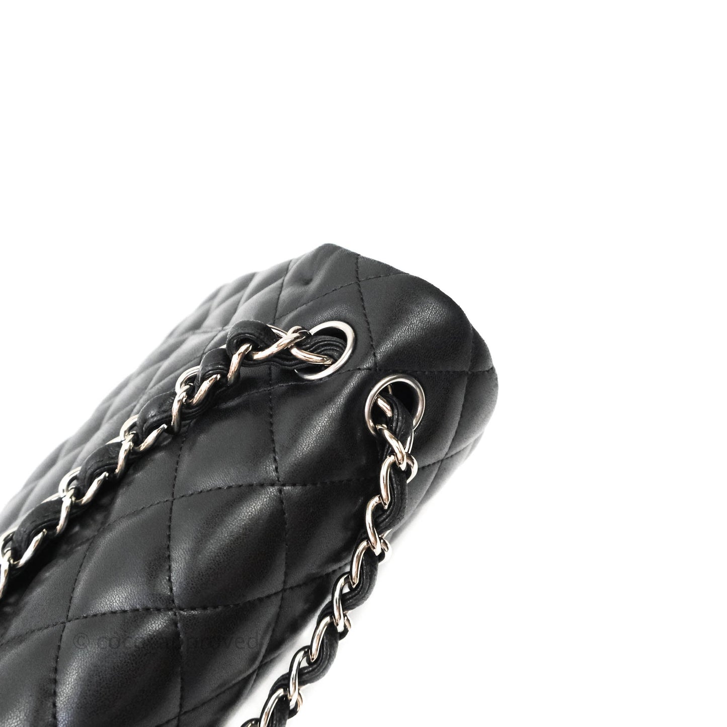 Chanel Jumbo Double Flap Black Lambskin Silver Hardware⁣⁣