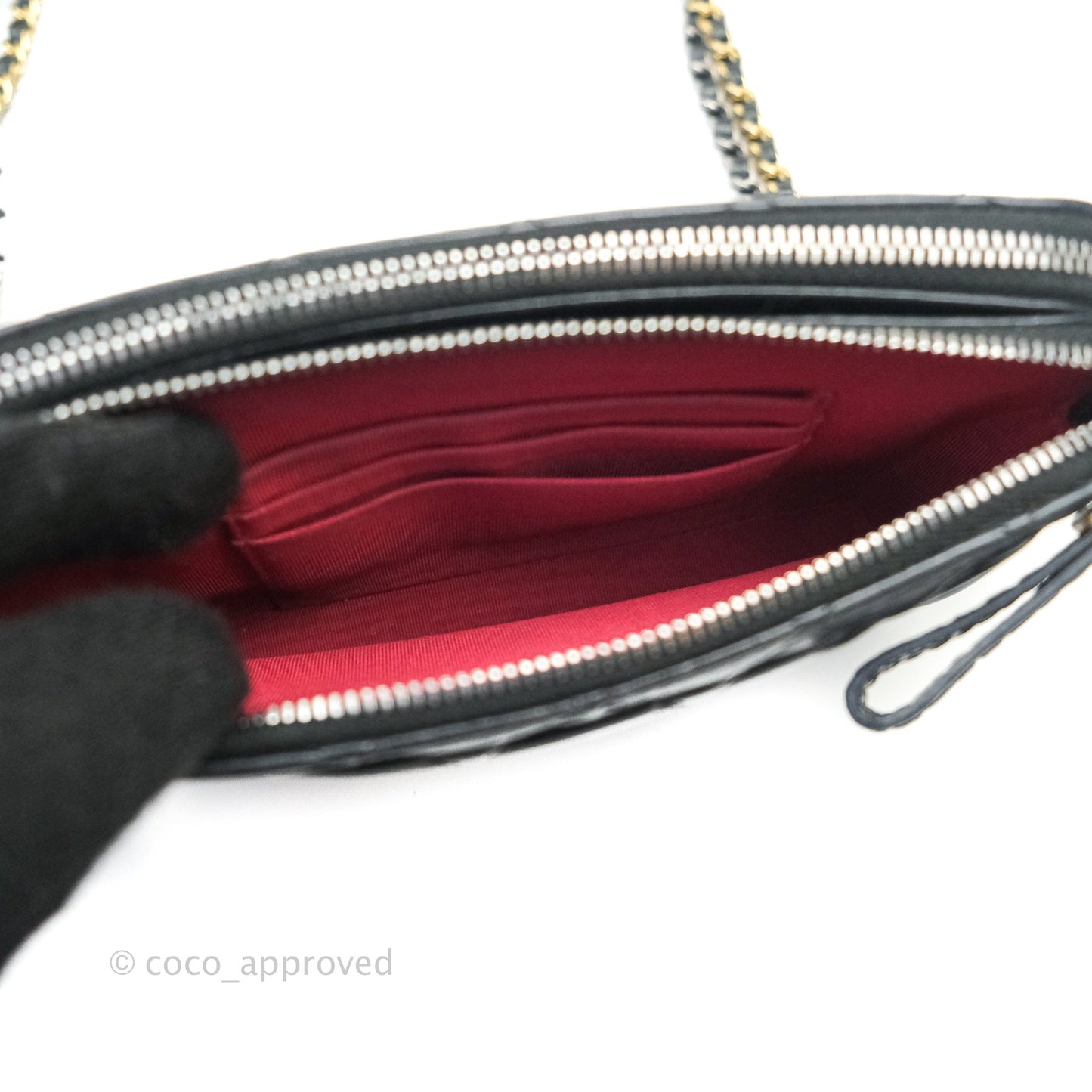 Chanel Gabrielle Clutch With Chain Aged Calfskin Black Mixed Hardware