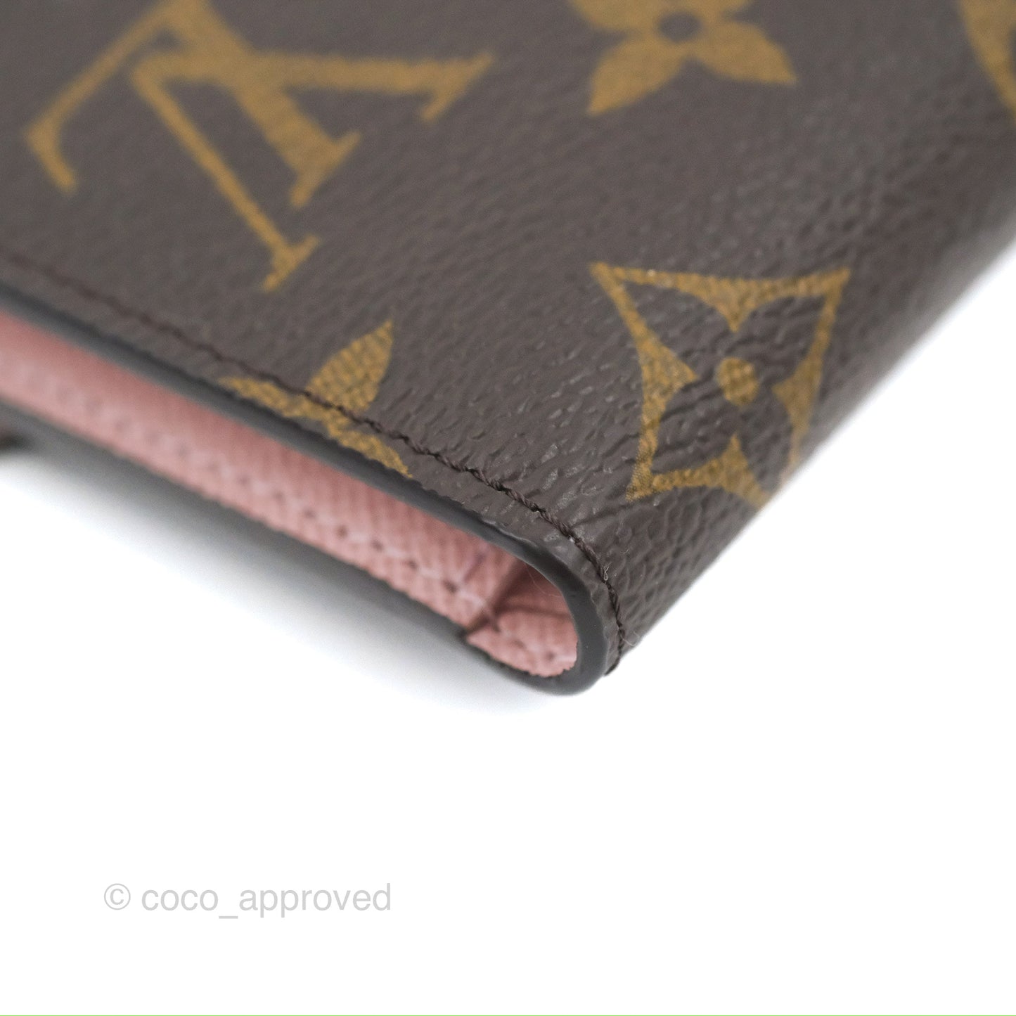 Louis Vuitton Victorine Wallet Monogram Canvas Rose Ballerine