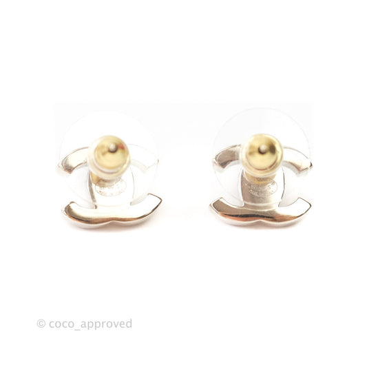 Chanel CC Turn Lock Earrings Gold Tone 21S