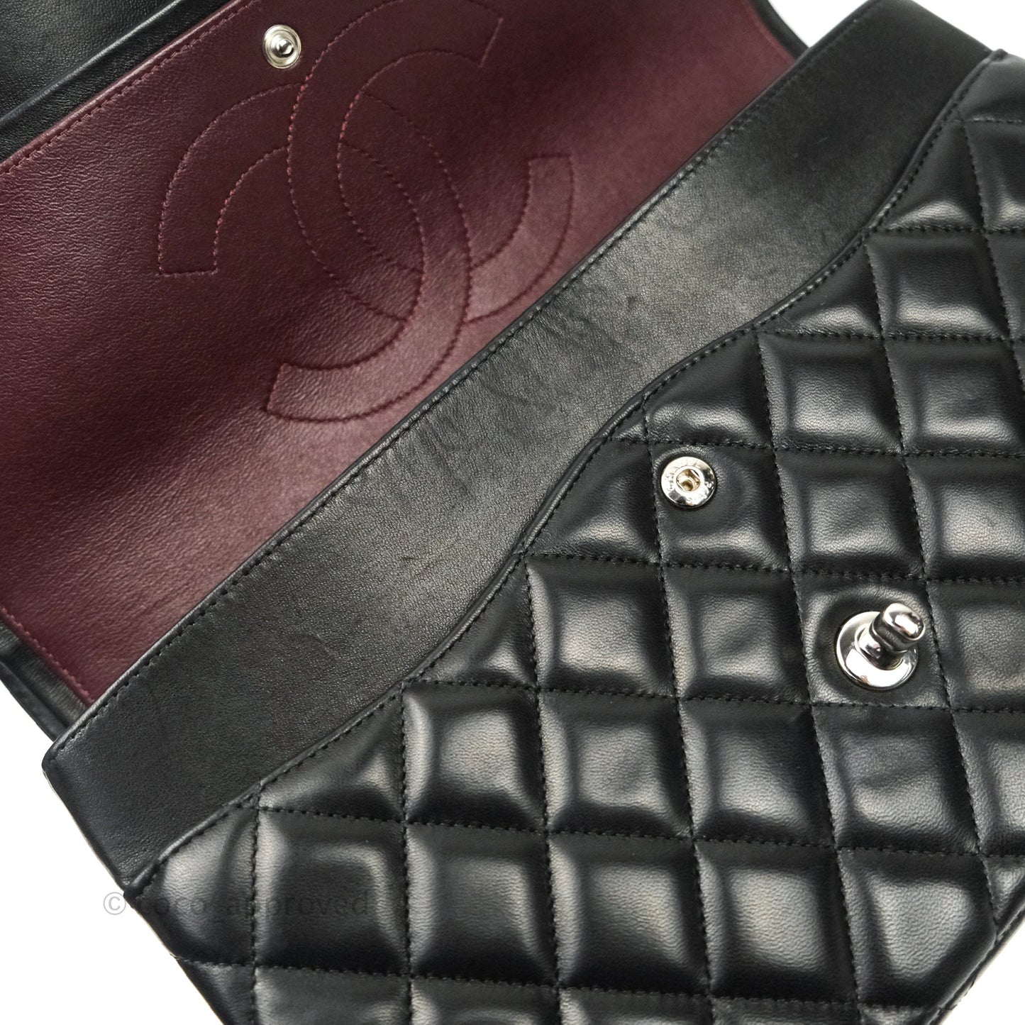 Chanel Jumbo Double Flap Black Lambskin Silver Hardware⁣⁣