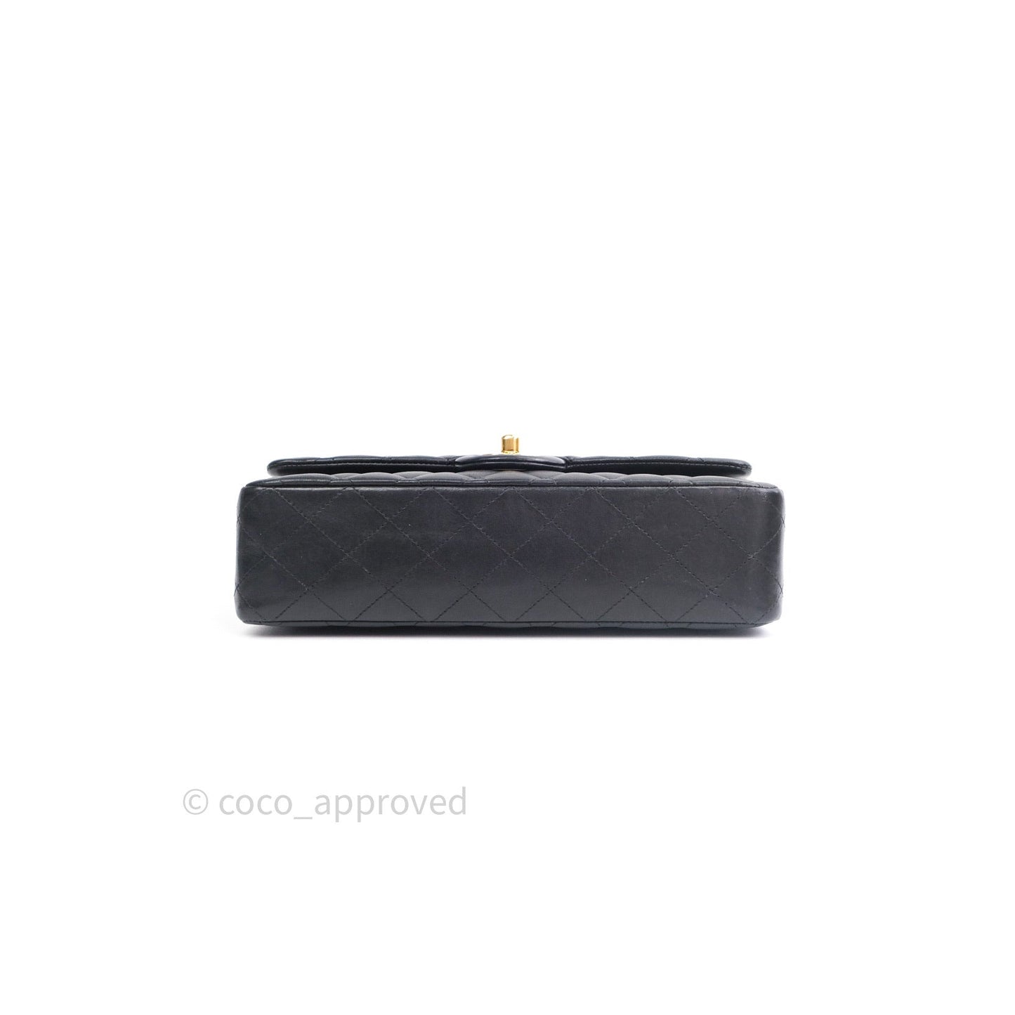 Chanel Classic M/L Black Lambskin Gold Hardware