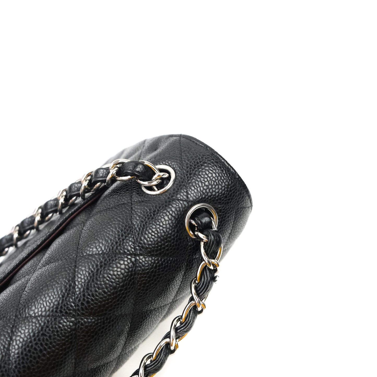 Chanel Jumbo Double Flap Black Caviar Silver Hardware⁣⁣