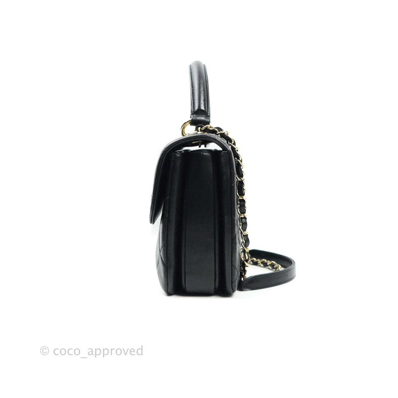 Chanel Trendy CC Small Black Lambskin Gold Hardware