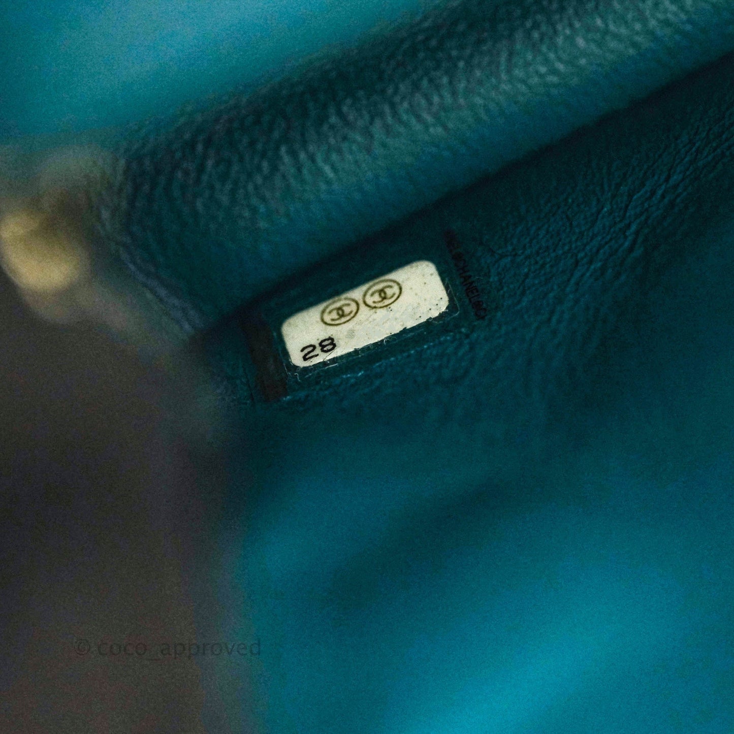 Chanel Quilted Mini Rectangular Turquoise Tweed Gold Hardware