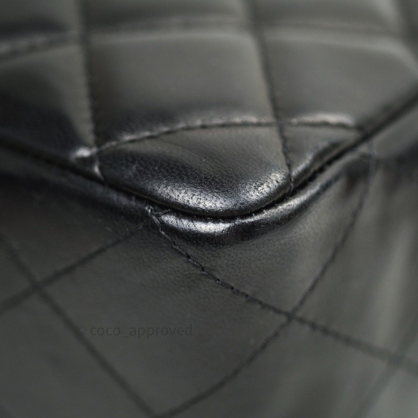 Chanel Jumbo Single Flap Black Lambskin Silver Hardware⁣⁣