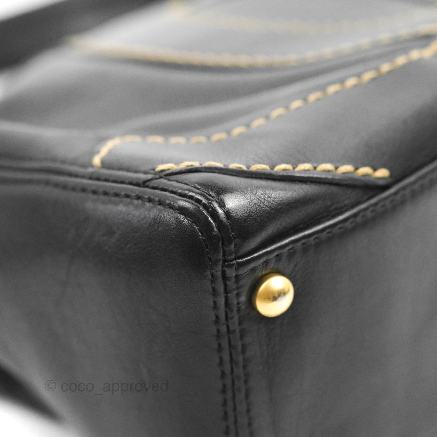 Chanel Vintage CC Shoulder Bag Black Calfskin