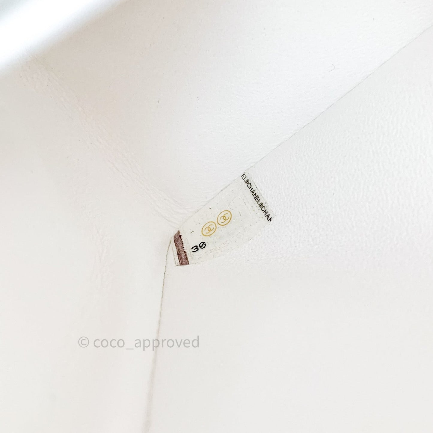 Chanel Classic Small S/M Flap Ivory White Caviar Silver Hardware
