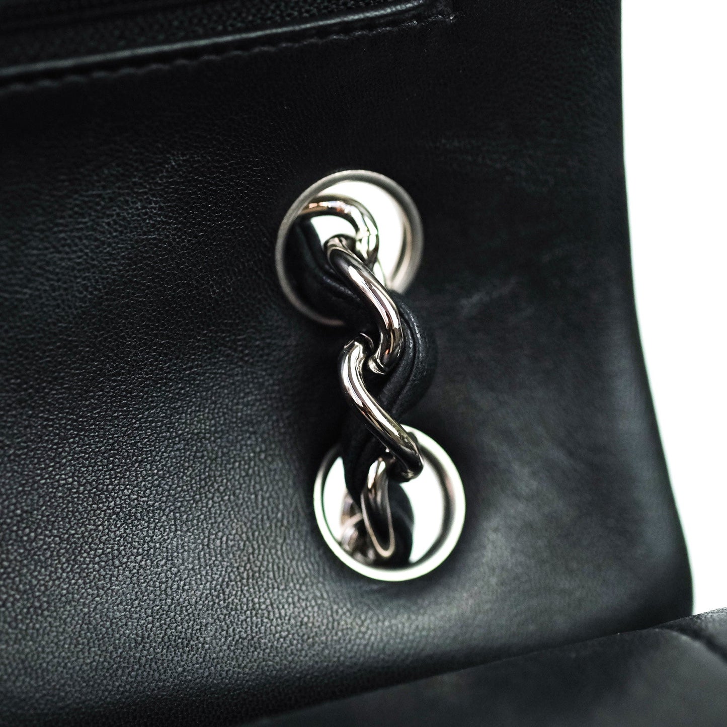 Chanel Jumbo Double Flap Black Lambskin Silver Hardware⁣⁣