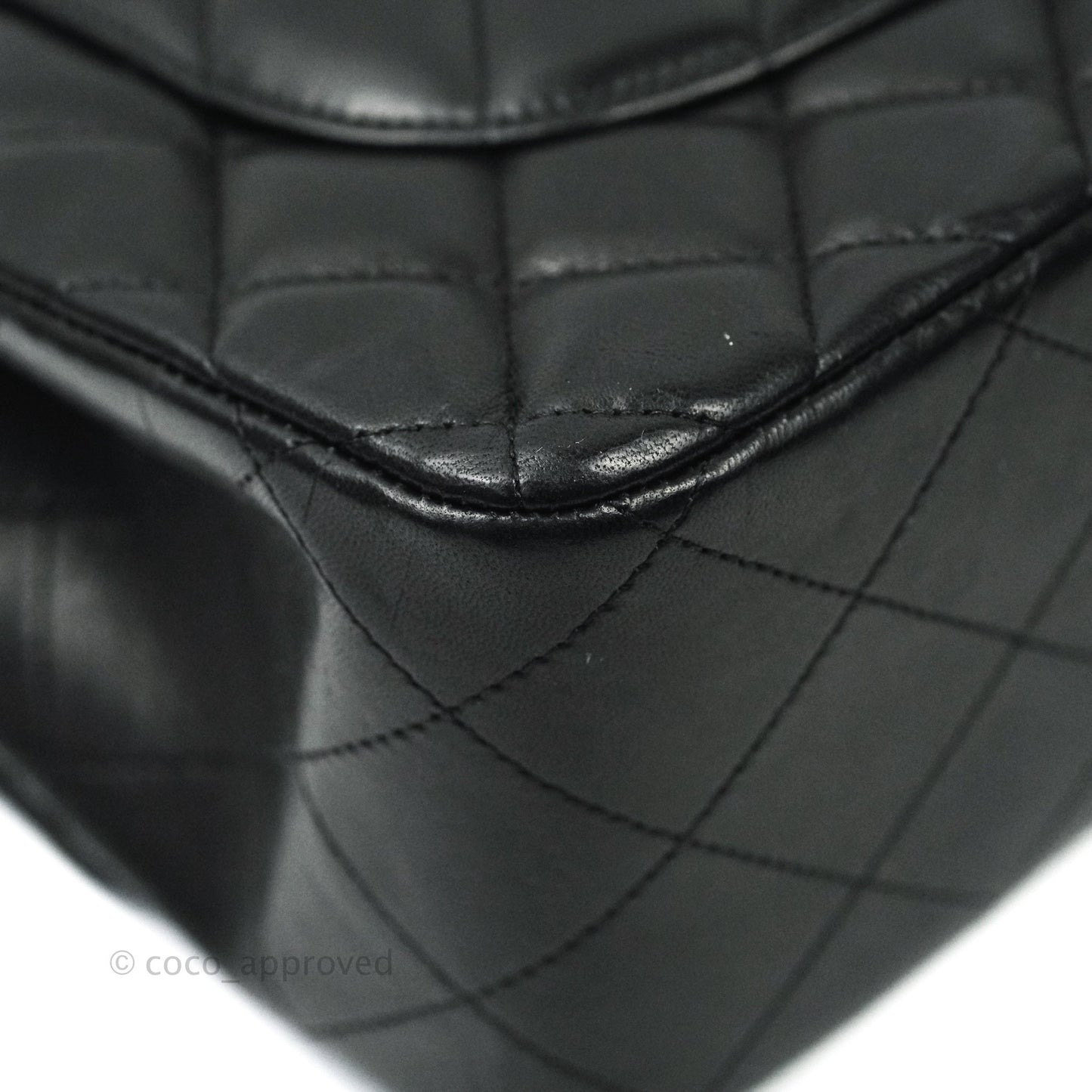 Chanel Jumbo Double Flap Black Lambskin Silver Hardware⁣⁣
