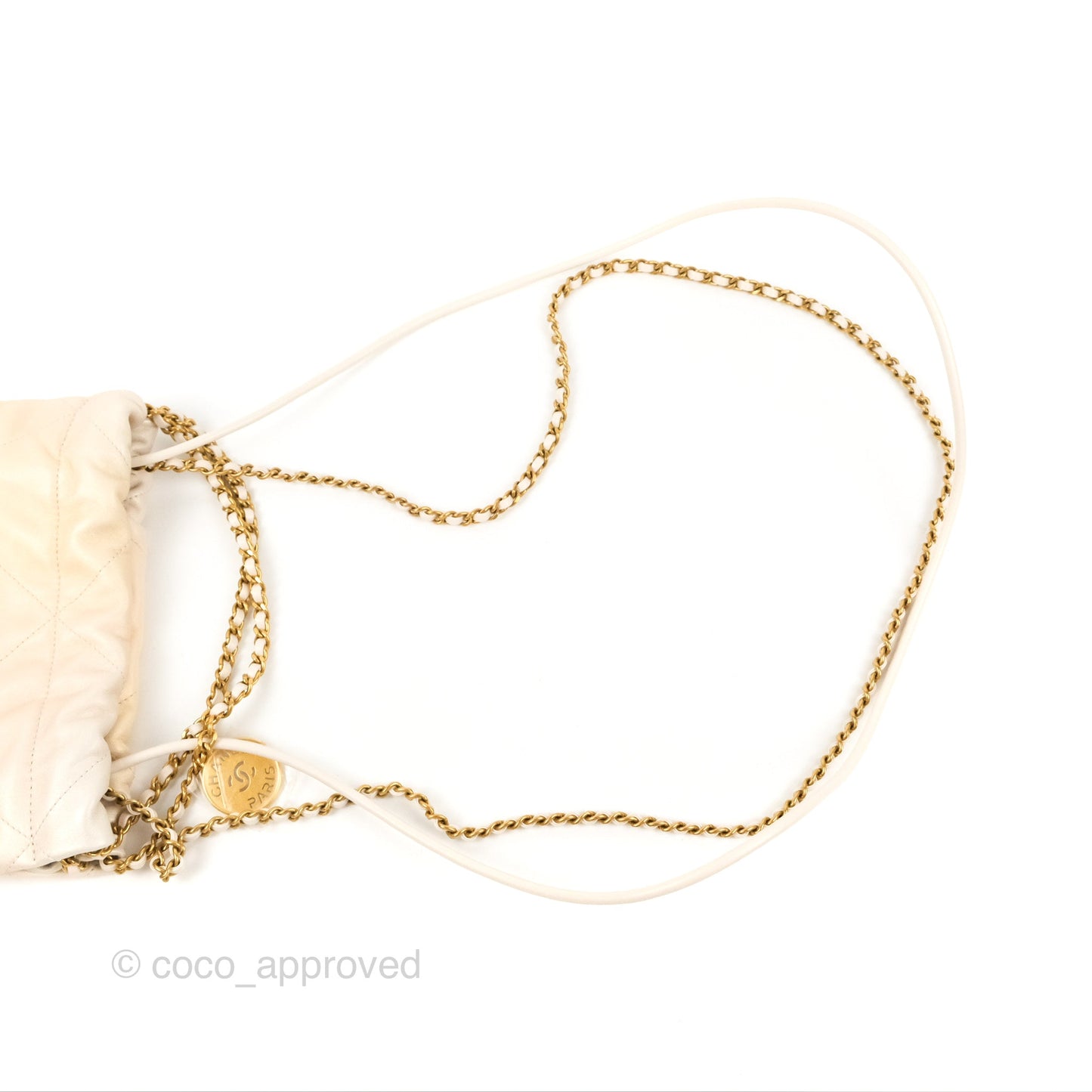 Chanel 22 Mini Bag Iridescent Pearl Calfskin