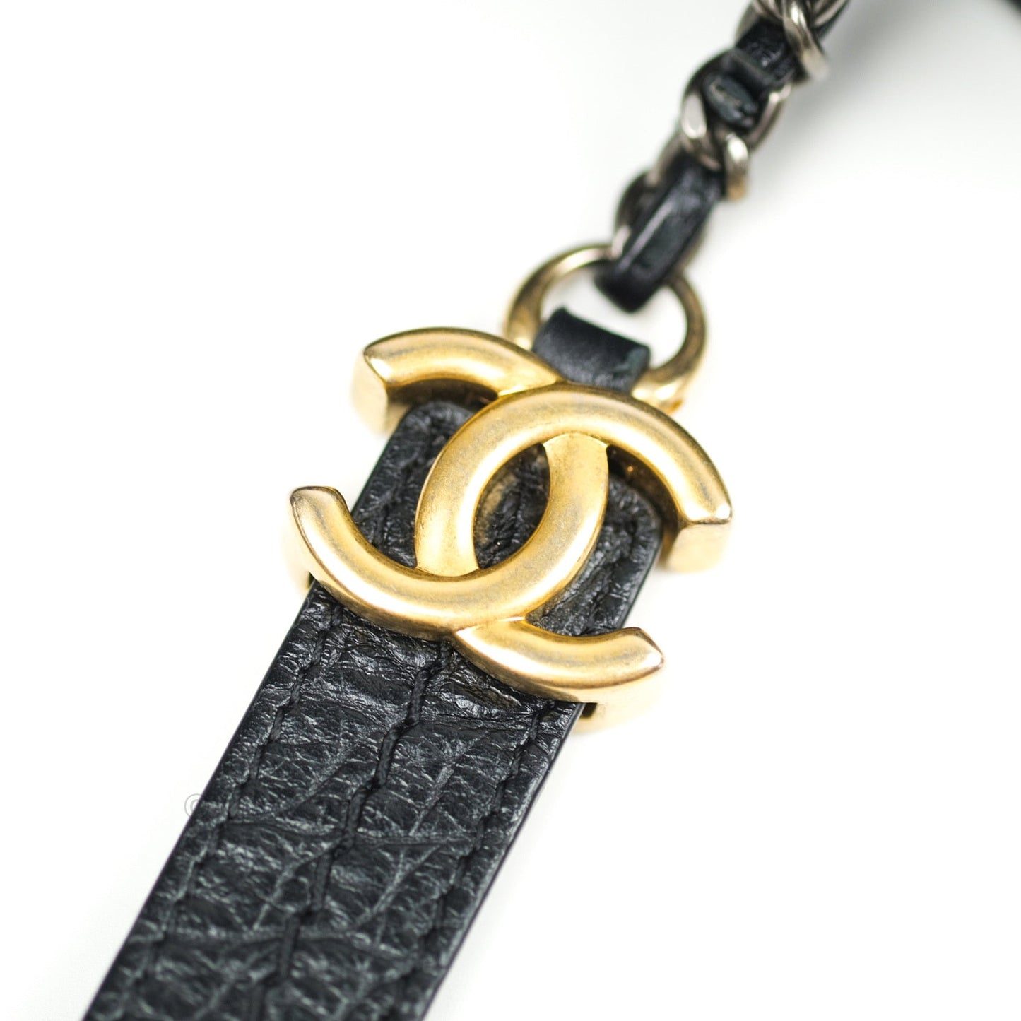 Chanel Crocodile Embossed Calfskin Small Gabrielle Cocodile Hobo Black