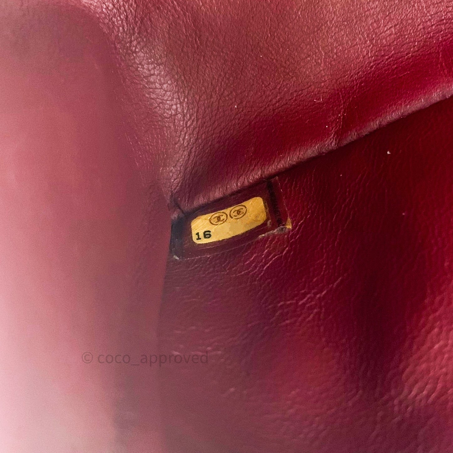Chanel Mini Reissue 224 Dark Red Aged Calfskin Ruthenium Hardware