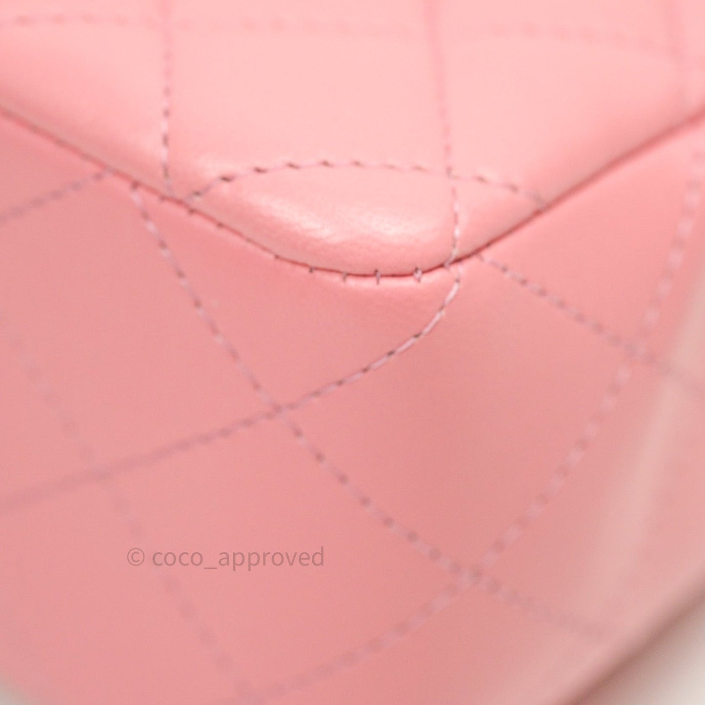 Chanel Quilted Mini Rectangular Pink Lambskin Gold Hardware