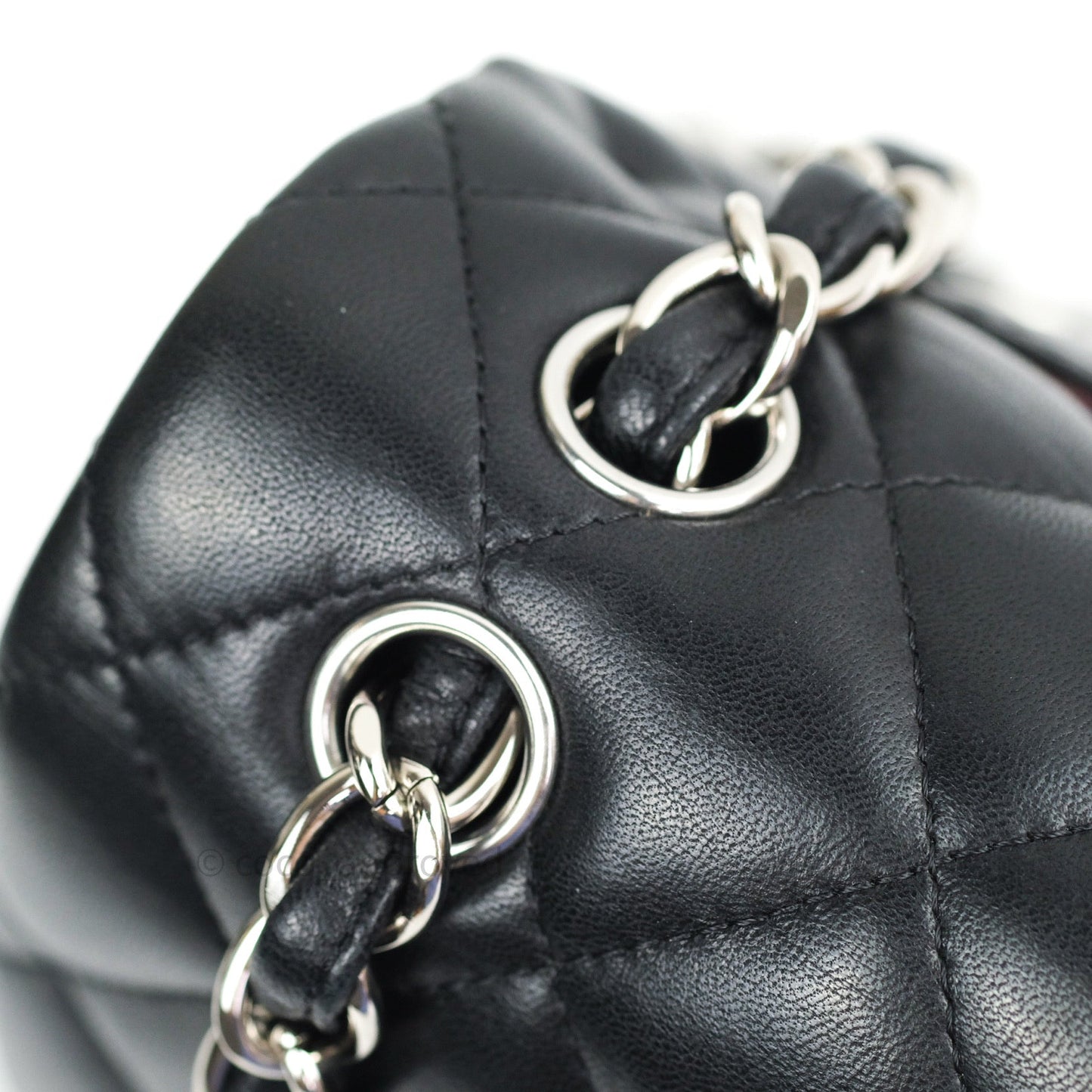 Chanel Jumbo Double Flap Black Lambskin Silver Hardware⁣⁣