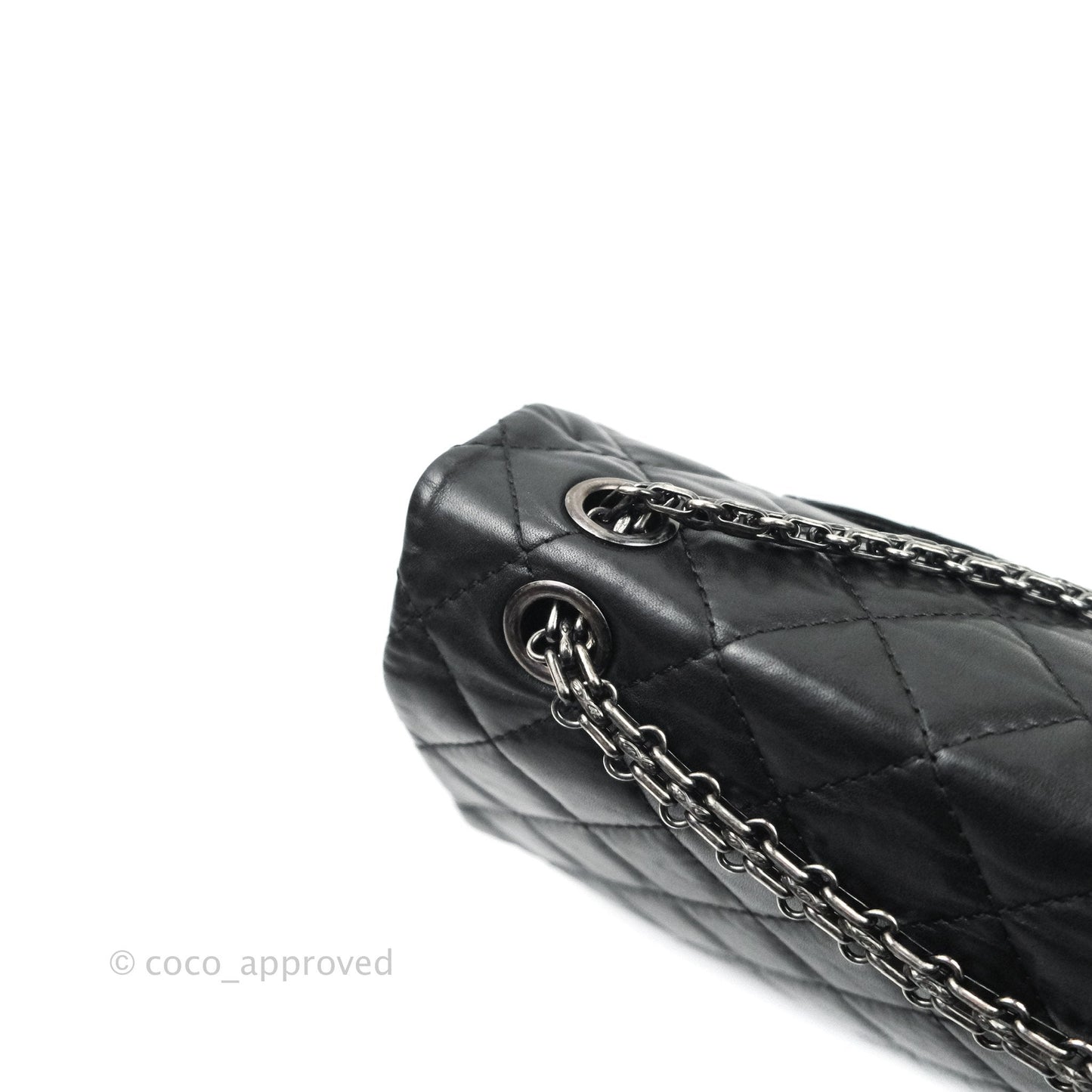 Chanel Reissue Quilted Aged Calfskin Black Ruthenium Hardware 226