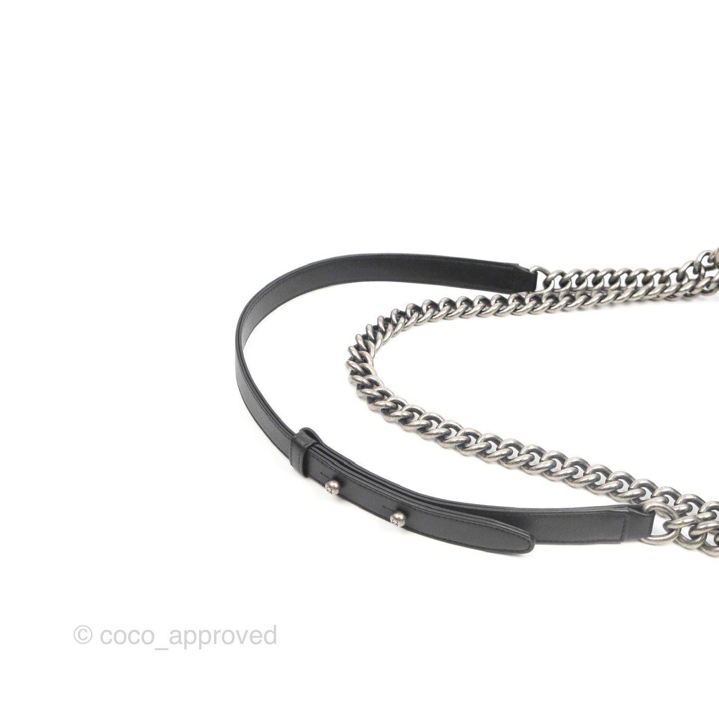Chanel Quilted Medium Boy Black Calfskin Ruthenium Hardware