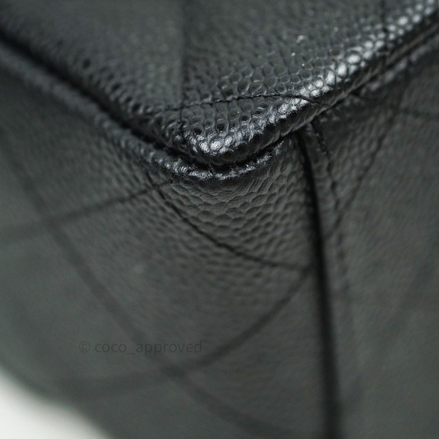 Chanel Classic Jumbo Double Flap Maxi Black Caviar Silver Hardware
